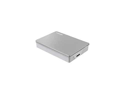 Toshiba Canvio Flex 4TB Portable External Hard Drive USB-C USB 3.0, Silver for PC, Mac, & Tablet - HDTX140XSCCA 5