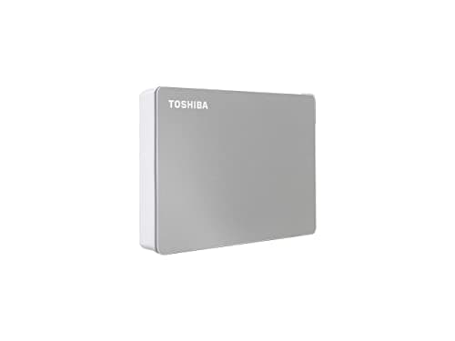 Toshiba Canvio Flex 4TB Portable External Hard Drive USB-C USB 3.0, Silver for PC, Mac, & Tablet - HDTX140XSCCA