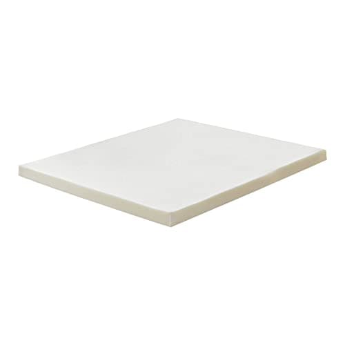 Zayton, 1-Inch High Density Medium Firm Foam Mattress Topper, CertiPUR-US Certified for Superior Comfort and Support, Queen, Green