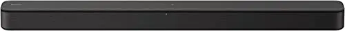 Sony S100F 2.0ch Soundbar with Bass Reflex Speaker, Integrated Tweeter and Bluetooth, (HTS100F), easy setup, compact, home office use with clear sound black