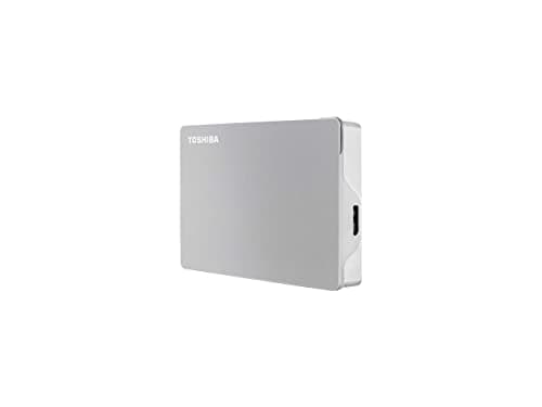 Toshiba Canvio Flex 4TB Portable External Hard Drive USB-C USB 3.0, Silver for PC, Mac, & Tablet - HDTX140XSCCA 3