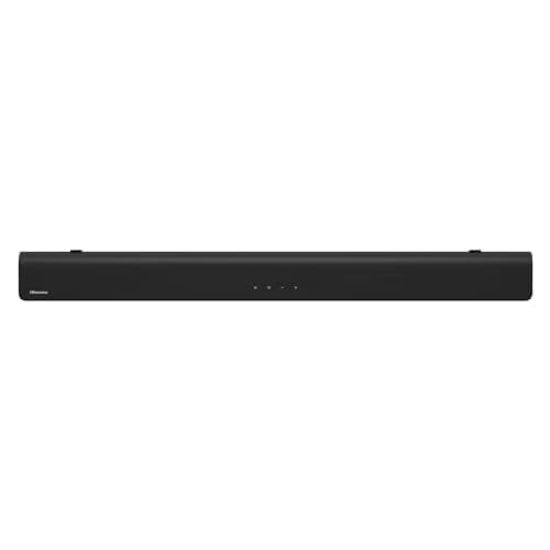 Hisense HS205G 2.0Ch Sound Bar, 120W, DTS Virtual: X, Dolby Audio, HDMI/ARC/Optical/USB, Bluetooth, Roku TV Ready, Black (HS205G, 2024 Model)