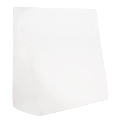 CirclesHome Wedge Pillow Cover 100% Cotton, Zippered Wedge Pillow Case Protector, Soft, Hypoallergenic & Breathable - 25x26x10” 7