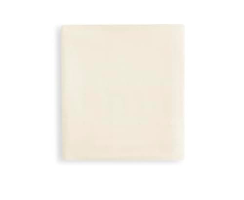 Twin Size Fitted Sheet- Ivory, 100% Cotton Percale- Crisp & Cool, Brushed for Softness, Deep Pocket (Fits up to 17”) - Breathable, Durable, Easy Care, Bottom Sheet Only by Linen Closet