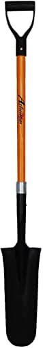 Ashman 4 Various Assorted Shovels (4 Pcs) 41 Inches Long D Handle Grip Multi-purpose (Round, Square, Drain Spade, Spade) Premium Quality Multipurpose Assorted Shovels with Strong Build 9