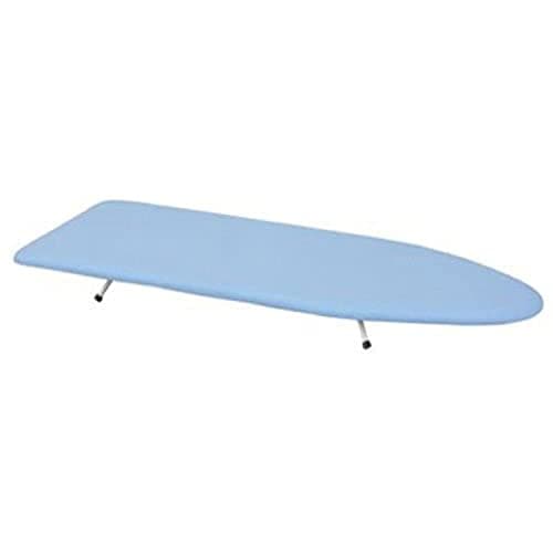 Household Essentials 120101-0 Collapsible Space Saving Tabletop Ironing Board with Folding Legs | Blue, 12" X 31"