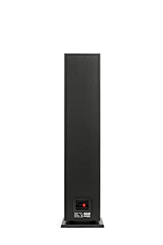 Polk Monitor XT60 Tower Speaker - Hi-Res Audio Certified, Dolby Atmos, DTS:X & Auro 3D Compatible, 1" Tweeter, 6.5" Dynamically Balanced Woofer, (2) 6.5" Passive Radiators (Single, Midnight Black) 10