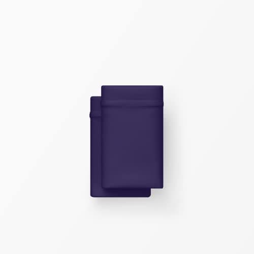 Purple SoftStretch Pillowcase Set, King Size, Bamboo Blend, Moisture-Wicking, Silky Smooth, Deep Purple, Fits Most Pillows