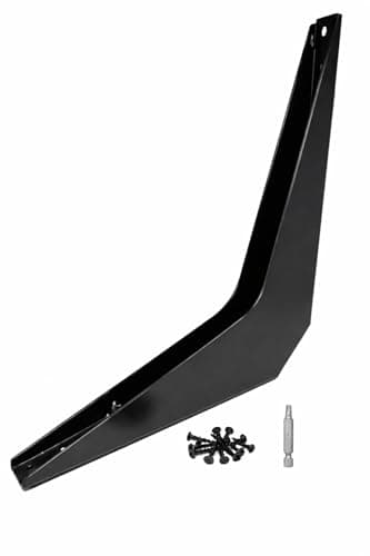 One Pair BuiltTough 1,450 LB. Weight Capacity Universal Reversible Premium Super-Duty Commercial Workstation Wall Brackets with Installation Screws and Bit, Made in USA (18" X 18")