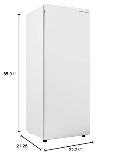 Hamilton Beach HBFRF6892-WHITE HBFRF6892 Upright Convertible Fridge/Freezer-Reversible Door-Removable Glass Shelves-Adjustable Controls-6.8 cu ft, White 8
