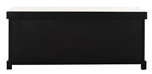 Safavieh American Homes Collection Lonan Grey and White Wicker Storage Bench 5