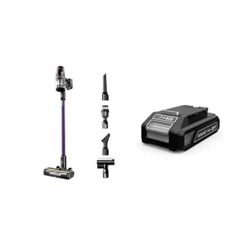 Bundle of BISSELL CleanView XR Pet 300w Lightweight Cordless Vacuum w/ Removable Battery, 40-min runtime + BISSELL CleanView XR Replacement Battery