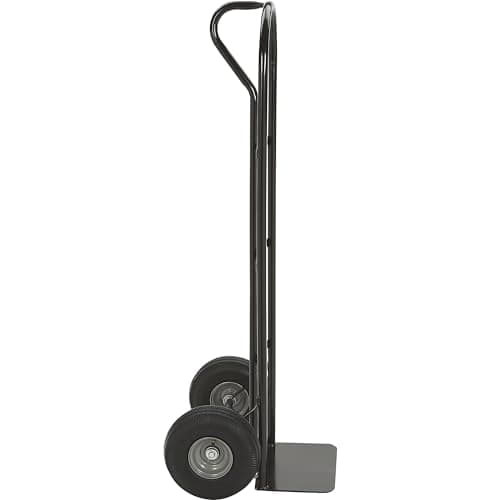 Ironton Steel Pneumatic Hand Truck Dolly, 600-Lb Capacity, Heavy-Duty Steel Frame, 10-in Pneumatic Tires, P-Style Handle, 14" x 8.5" Toe Plate 6
