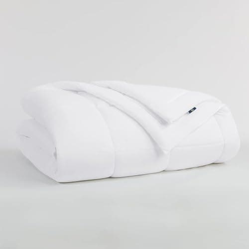 Serta ComfortSure Down Alternative Comforter, Soft Box Stitched Duvet Insert, Quilted Full Comforter with 4 Corner Tabs, All Season Bedding, White 7