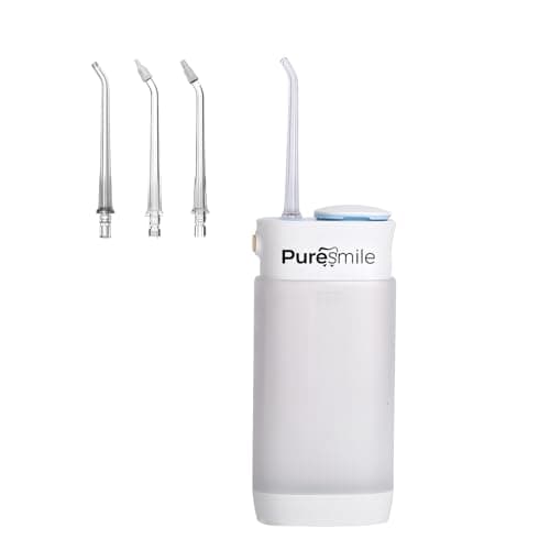 Water Flosser [Mini Cordless Portable] Oral Irrigator Water Teeth Cleaner Pick, 4 Modes & IPX7 Waterproof, Telescopic Water Tank, Braces Bridges Care, Home & Travel Water Flossers for Teeth - 180ml