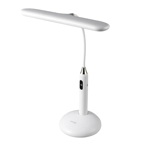VAVOFO LED Desk Lamp 6778B - Touch Control, Adjustable 2700-7000K Color Temperature, 700 Lumens, 360° Flexible Gooseneck, USB-C Charging, 2.5hrs Cordless, Eye-Caring Light (White)
