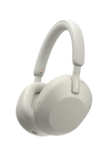 Sony WH-1000XM5 Premium Noise Canceling Headphones, Auto NC Optimizer, 30-Hour Battery, Alexa Voice Control, Silver
