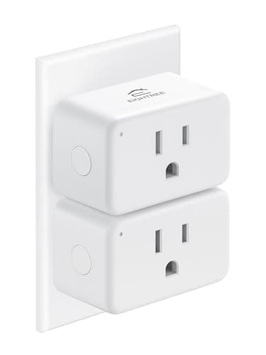 EIGHTREE Smart Plug 15A, Smart Plugs That Compatible with Alexa & Google Home & SmartThings, No Hub Required, Smart Outlet with Remote Control, Timer & Schedule, 2.4GHz WiFi Only, 2 Packs