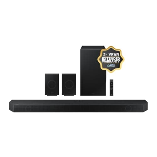 Samsung Q990D 11.1.4ch Soundbar w/Wireless Dolby Atmos Audio, Rear Speaker Included HW-Q990D/ZA (Model 2024) + Plus 2-Year Extended Warranty