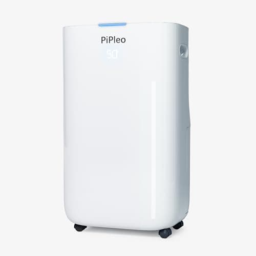 Pipleo Dehumidifier for Home and Basement, 70 Pint for 4500 Sq. Ft, Dehumidifier with Drain Hose for Bedroom, Bathroom, 24H Timer, Large Room (70 Pints 4500 Sq. Ft.)