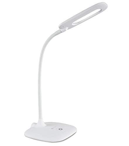 OttLite LED Soft Touch Desk Lamp - 3 Brightness Settings with Energy Efficient Natural Daylight LEDs - Adjustable Flexible Neck & Touch Controls for Tabletops, Home Office, Computer Desk, & Dorms