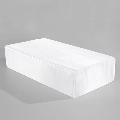 HOMBYS Pillowcase for Cube Shape Pillow-Silky and Smooth Satin Pillowcase with Hidden Zip (ONLY Pillowcase)-12"x24"x5.5"