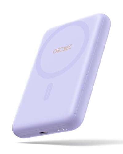Magsafe Portable Charger, Ultra-Slim 10,000mAh Magnetic Wireless Portable Charger, PD 20W Fast Charging Power Bank, Magsafe-Compatible Battery Pack for iPhone Series