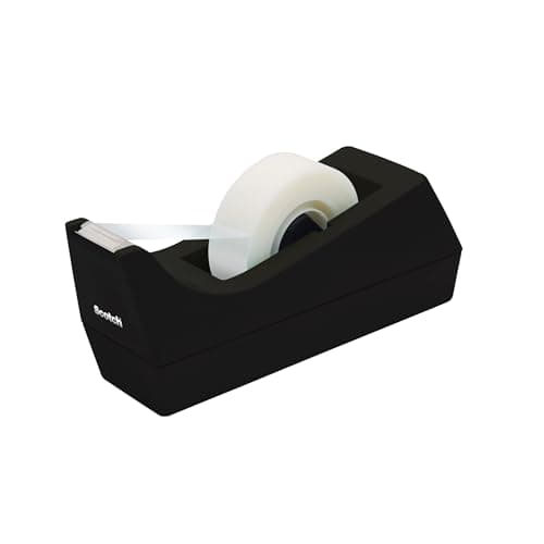 Scotch Desktop Tape Dispenser, Black, 2.7 in. x 2.7 in. x 6.4 in., 1 Tape Dispenser, Polystyrene (PS) 11