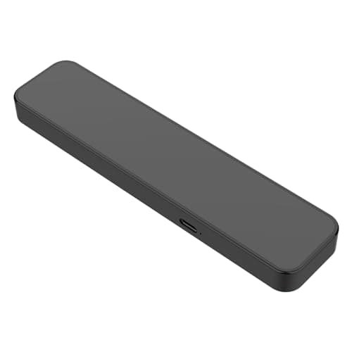 Hesond Pillow Speaker Bone Conduction Stereo Bluetooth Wireless Music Sleep Headphones Portable White Noise Bar Sound Device Timer for Side Sleepers Sleep Speaker (Black+Gray)