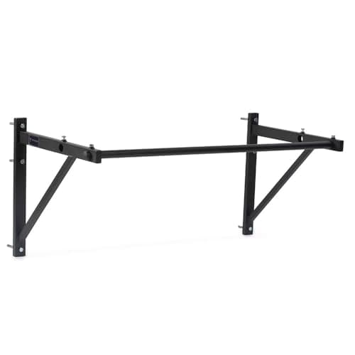 Titan Fitness Adjustable Depth 52" Wall Mounted Pull Up Bar, 14" or 22" From Wall, Rated 400 LB, Home or Garage Gym Chin Up Workout Training Station, Upper Body Workout