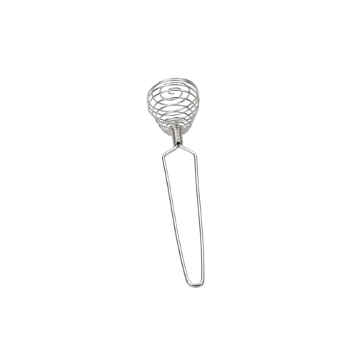 Mini French Spring Whisk, 7.56 Inch Silver Stainless Steel Spring Coil Whisk, Hand Eggbeater Egg Mixer Whisk Blender Stirring Beater 5