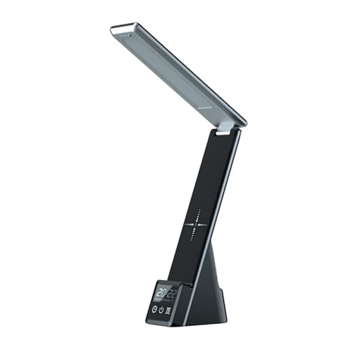 LumiCharge Charging Station with Clock - Lumi Mini 7-in-1 Multifunctional Desk Lamp with Wireless Charger Alarm and Smart Clock Display, Space Saver 10W Dimmable Lamp with Charger for Multiple Devices