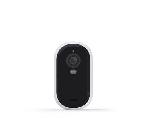 Arlo Essential Wireless Hd Security Camera, 2nd Generation, Outdoor & Indoor Wireless Camera with Color Night Vision - White, 1-Pack, VMC2050 (Renewed)