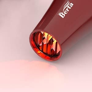 BERTA Professional Hair Dryer 1875W Tourmaline Ceramic & Negative Ionic Hair Blow Dryer, 2 Speed 3 Heat Settings Cool Button with 4 Attachments 8