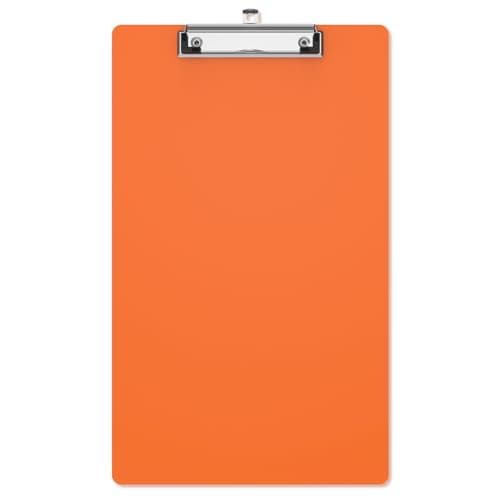 Macroclo Legal Size Clipboard, Orange 8.5 x 14 Clip Boards for Lawers, Low Profile Clip, Writing Board, Size 9 x 15 in, Office & School Supply
