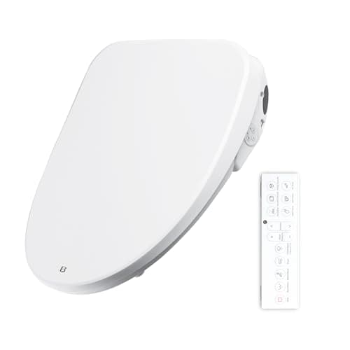 Bejoan Elongated Bidet Toilet Seat X5, Electric Heated Bidet with Soft Close, Bidet Attachment for Toilet Warm Water with Air Purification