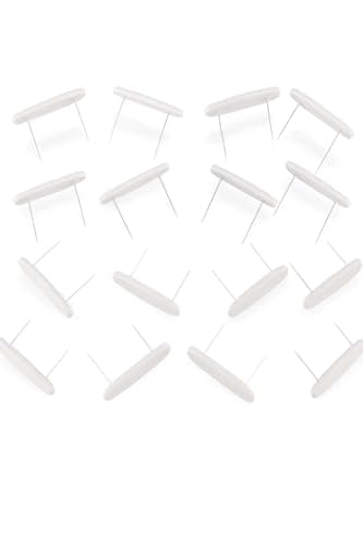 Miles Kimball Bedskirt Pins,White,One Size Fits All
