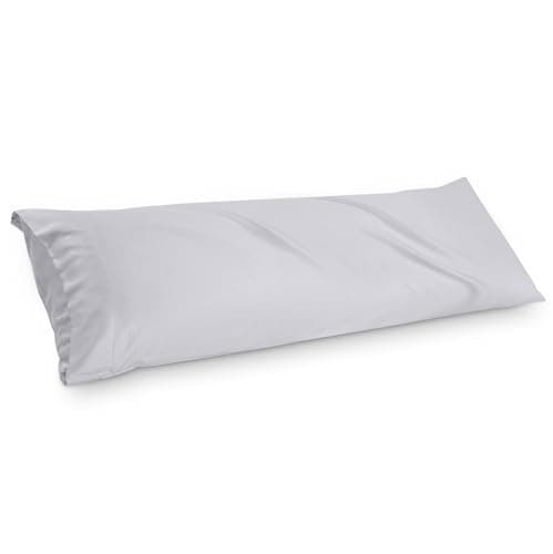 VIPfree Pillow Cases Body Size, 100% Rayon Derived from Bamboo, Cooling Pillowcase, Soft & Breathable Pillow Covers with Envelope Closure (20x54 inches, Gray) 9
