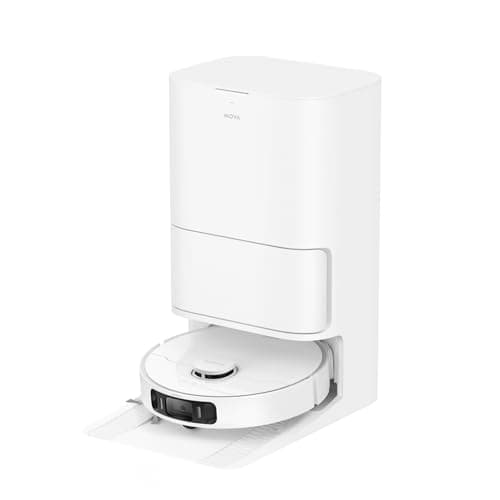 Mova S20 Ultra Robot Vacuum and Mop Combo with Dual Roller Brush, 8300Pa Suction, 140℉ Hot Water Mop Self-Washing & Drying, Mop Auto-Lift for Carpet, Self-Empty, Self-Refilling, Voice & App Control