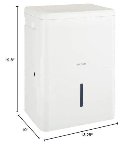 Haier 35 Pint Portable Dehumidifier, Perfect for Bedroom, Basement & Garage, For High Humidity or Very Damp Areas, Empty Bucket Alarm, Clean Filter Alert & LED Digital Controls, Energy Star, White 13