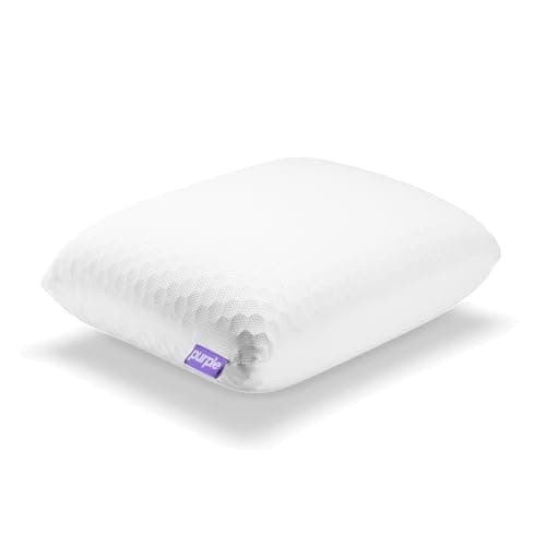 Purple Harmony Anywhere Pillow - Travel/On-The-Go, Hex Grid & Talalay Latex Core - No Pressure Support, Stays Cool, Compact & Lightweight for Easy Travel