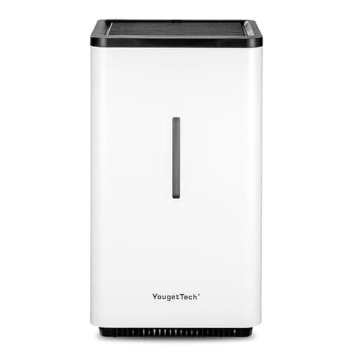 YougetTech Evaporative Humidifiers |6.5L(1.8Gal) Tank for Whole Room no mist Humidifier | 30 W Cool Humidifiers Evaporative | 7 Speed | MAX Output 1500 ml/h | Auto Humid | Top Filling | White
