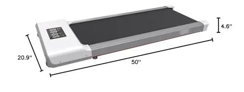 Lacuffy Under Desk Treadmill, Smart 2-in-1 Walking Pad for Walking and Jogging, Portable 2.5HP Low-Noise Treadmill with Remote & App Control, 300lbs Capacity 8