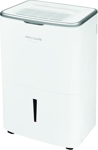 Frigidaire 50-Pint Smart Dehumidifier for Basement, Garage, Attic, 115V, Energy Star Moisture Absorber with Timer, Wi-Fi, App Control and Amazon Alexa & Google Home Compatibility in White