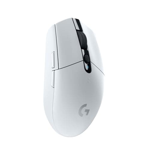 Logitech G305 Lightspeed Wireless Gaming Mouse, Hero Sensor, 12,000 DPI, Lightweight, 6 Programmable Buttons, 250h Battery, On-Board Memory, Compatible with PC, Mac - White