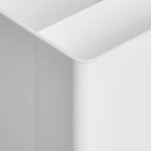 Amazon Basics Plastic Desk Organizer Pen Cup White 3