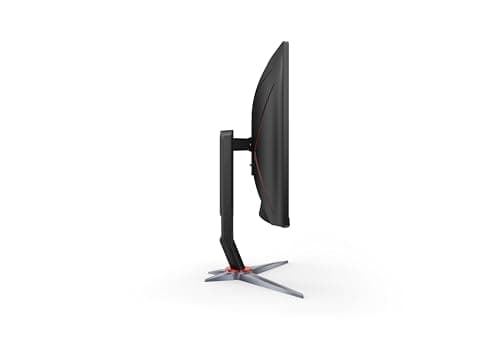 AOC CQ27G2 27" Super Curved Frameless Gaming Monitor QHD 2K, 1500R VA, 1ms, 144Hz, FreeSync, Height adjustable, 3-Yr Zero Dead Pixel, Black/Silver 9