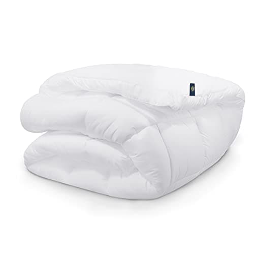 SERTA Down Illusion Soft Hypoallergenic 2 inch Pillowtop Simple Fit Mattress Topper, Twin XL, White 5