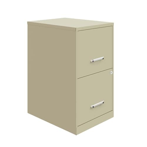 Lorell 14340 18 Deep 2-Drawer File Cabinet, Putty