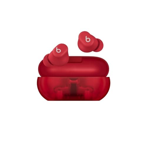 Beats by Dr. Dre Solo Buds True Wireless Earbuds - Transparent Red (Renewed)